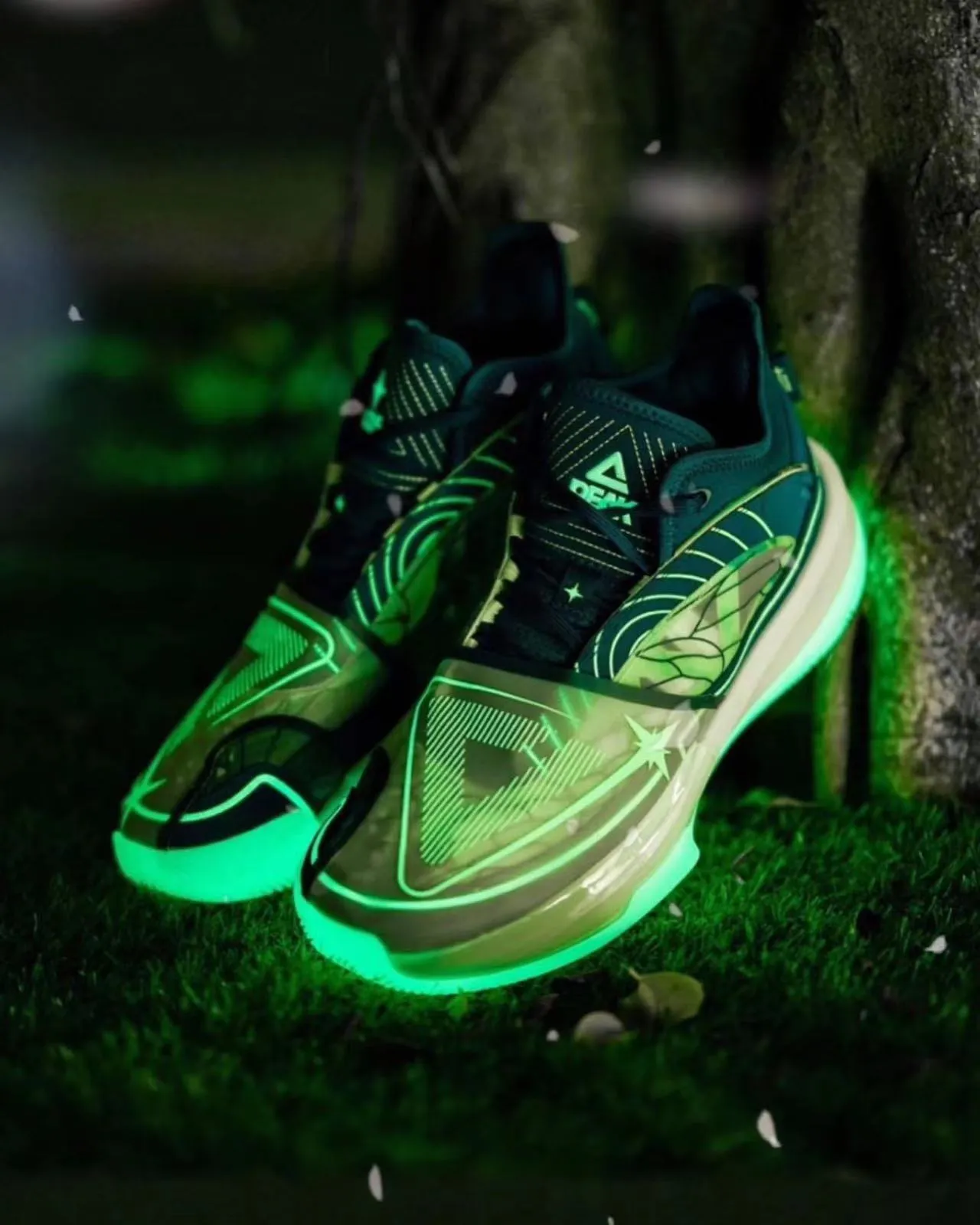 Anti Slip Laces Uzis x Peak Andrew Wiggins Big Triangle - Firefly