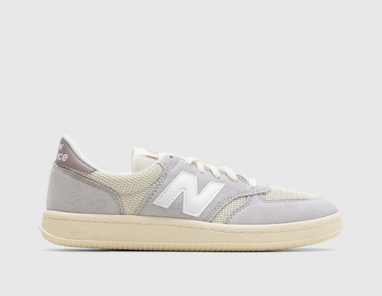 New Balance T500 Pearl Grey / Linen Anatomical Heel Cup MoistureWickingFabric