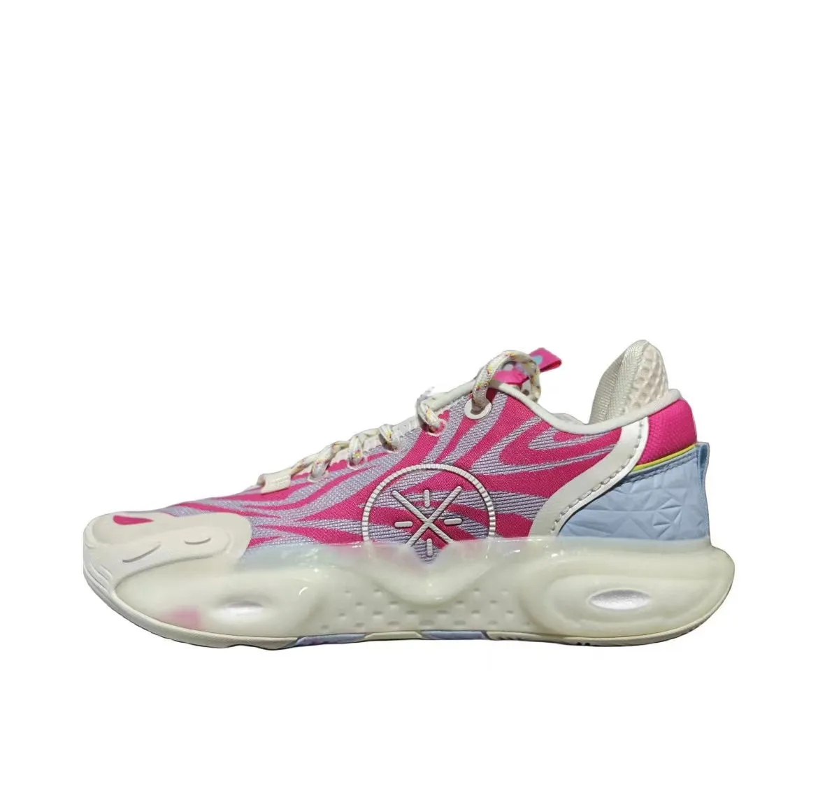 Sturdy Laces Shock Absorbing Capacity Li-Ning Wade All City 12 - Pink