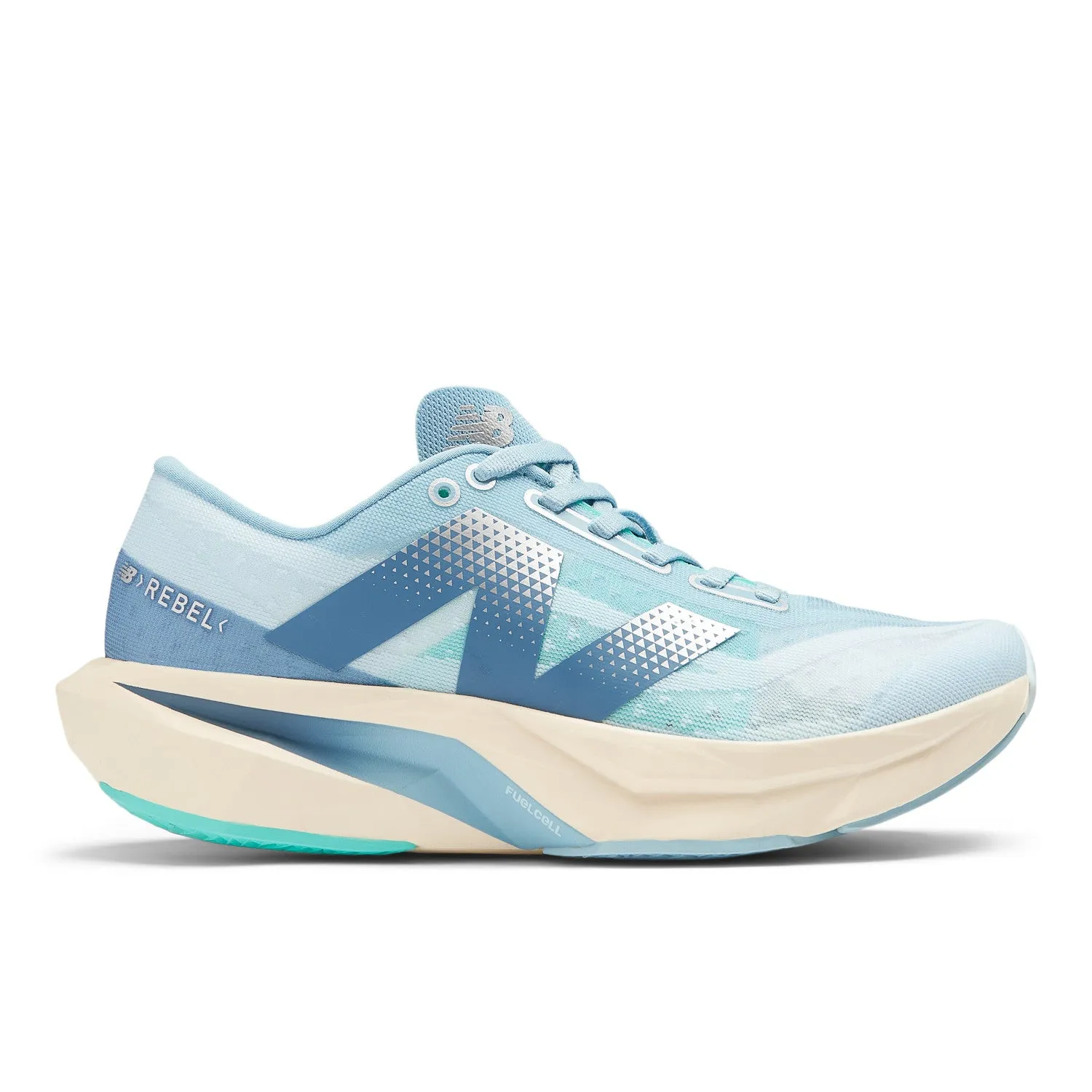 WOMEN'S FUELCELL REBEL V4 - B - CH4 QUARRY BLUE/CHROME BLUE Heat Sealed Reinforcements