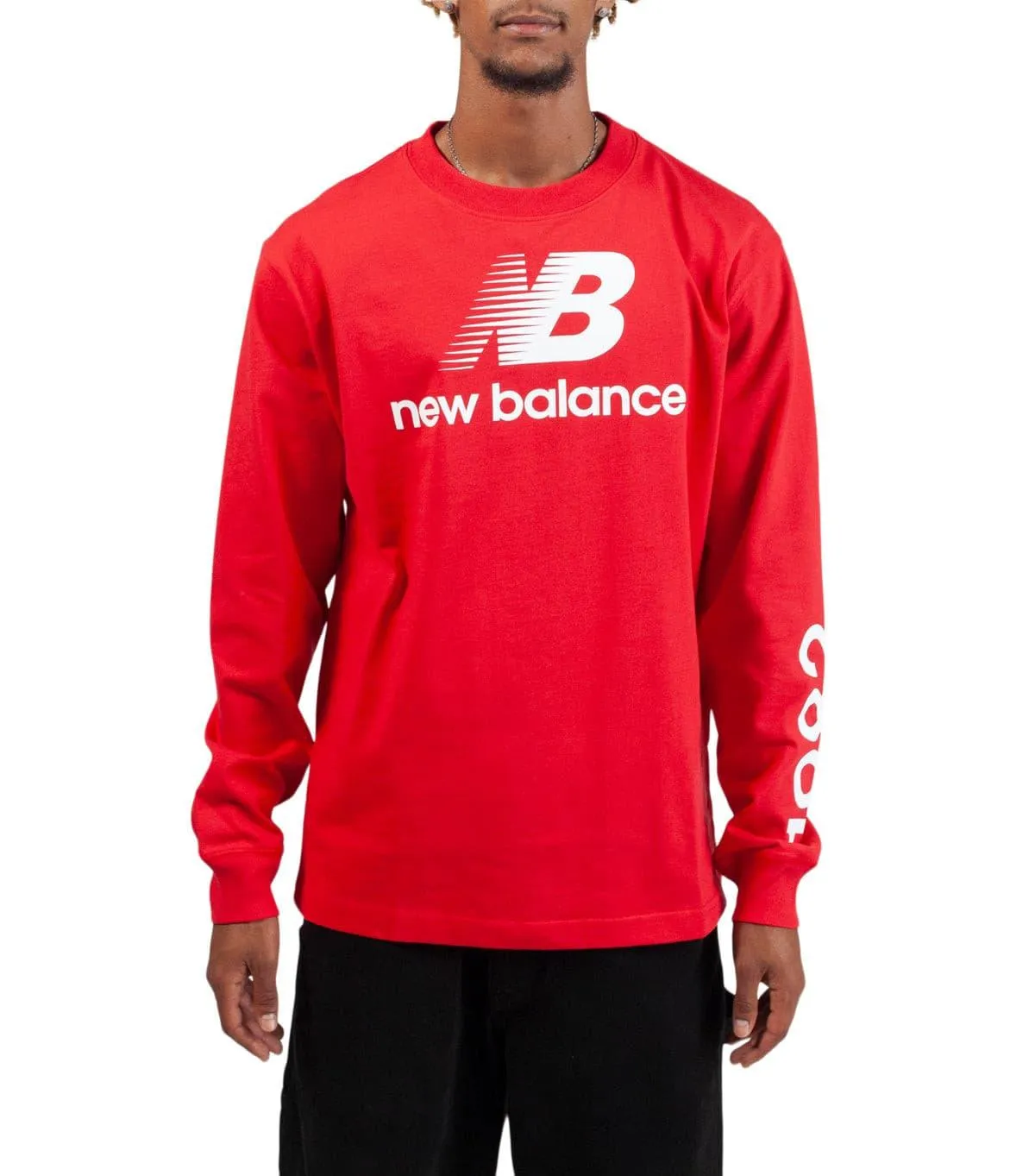 Total Support New Balance Made in USA Heritage Long Sleeve T-Shirt Red