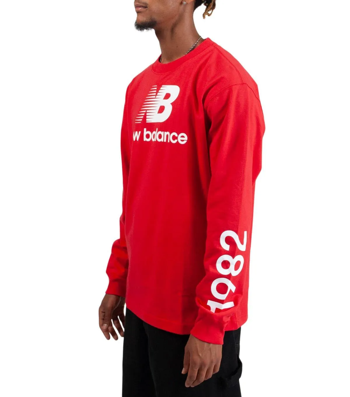 Foot Relief New Balance Made in USA Heritage Long Sleeve T-Shirt Red