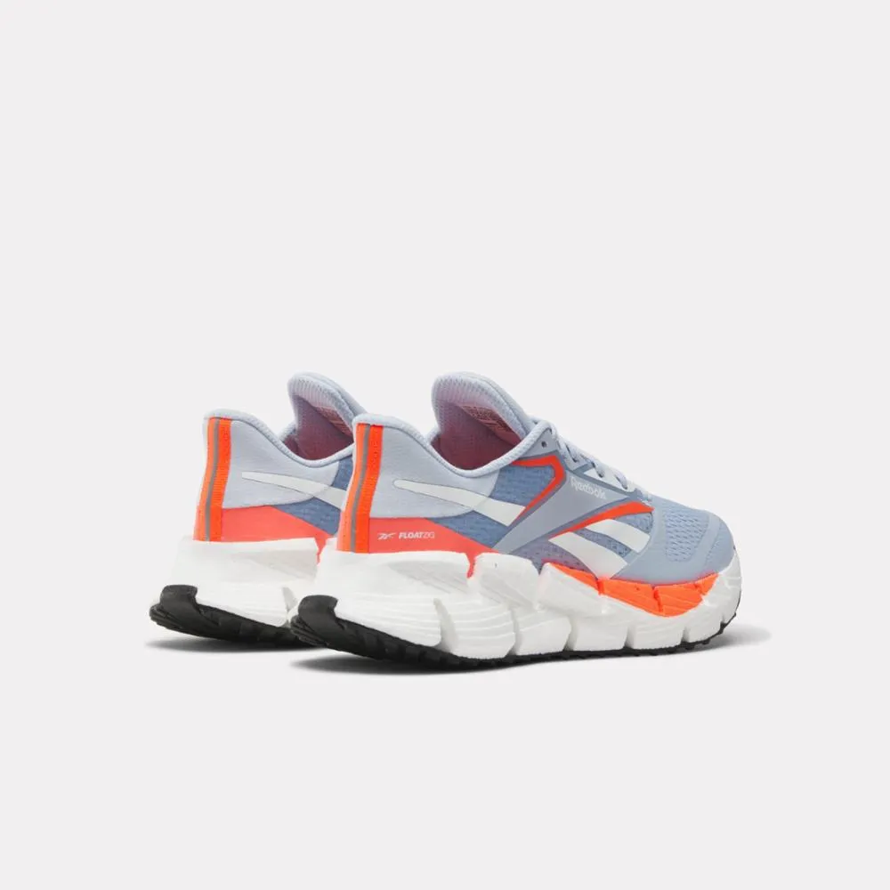 perforated upper running shoes Reebok Footwear Women Floatzig 1 Shoes PALBLU/FTWWHT/ORGFLA