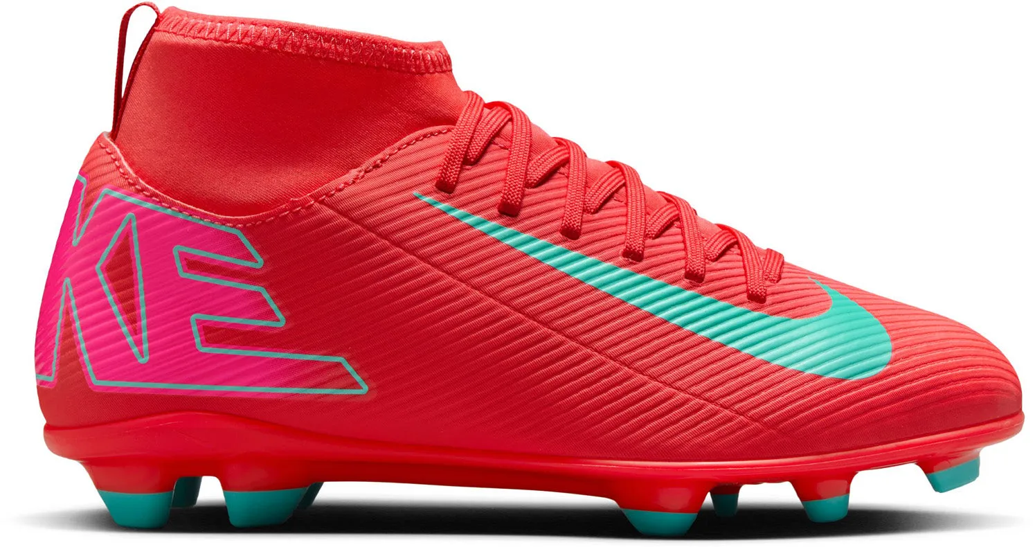 Jr. Mercurial Superfly 10 Club Junior's Multi Ground High-Top Football Boots Comfort Shank Breathable