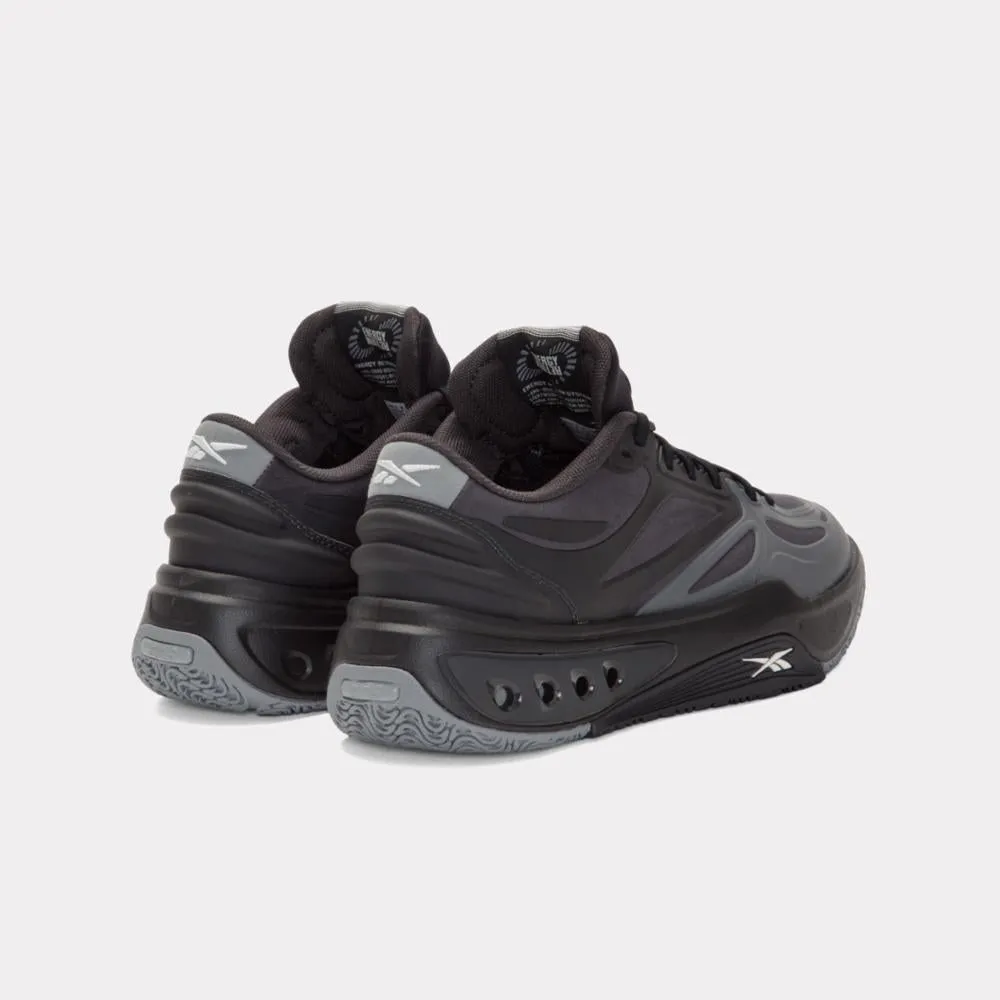 Foot Ease Good Traction Reebok Footwear Men Engine A Basketball Shoes BLACK/WASHED BLACK/GREY 5