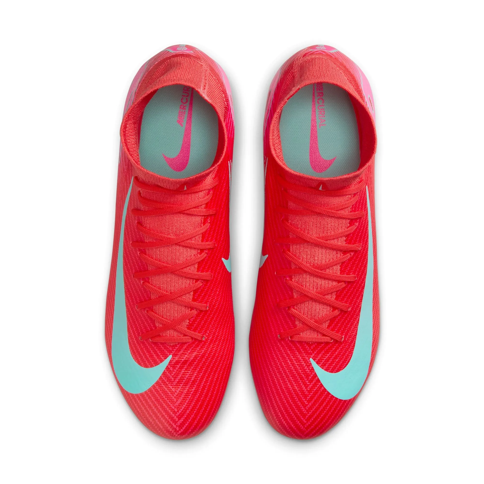 Nike Mercurial Superfly 10 Pro FG High-Top Soccer Football Boots Responsive Feel Muddy Field