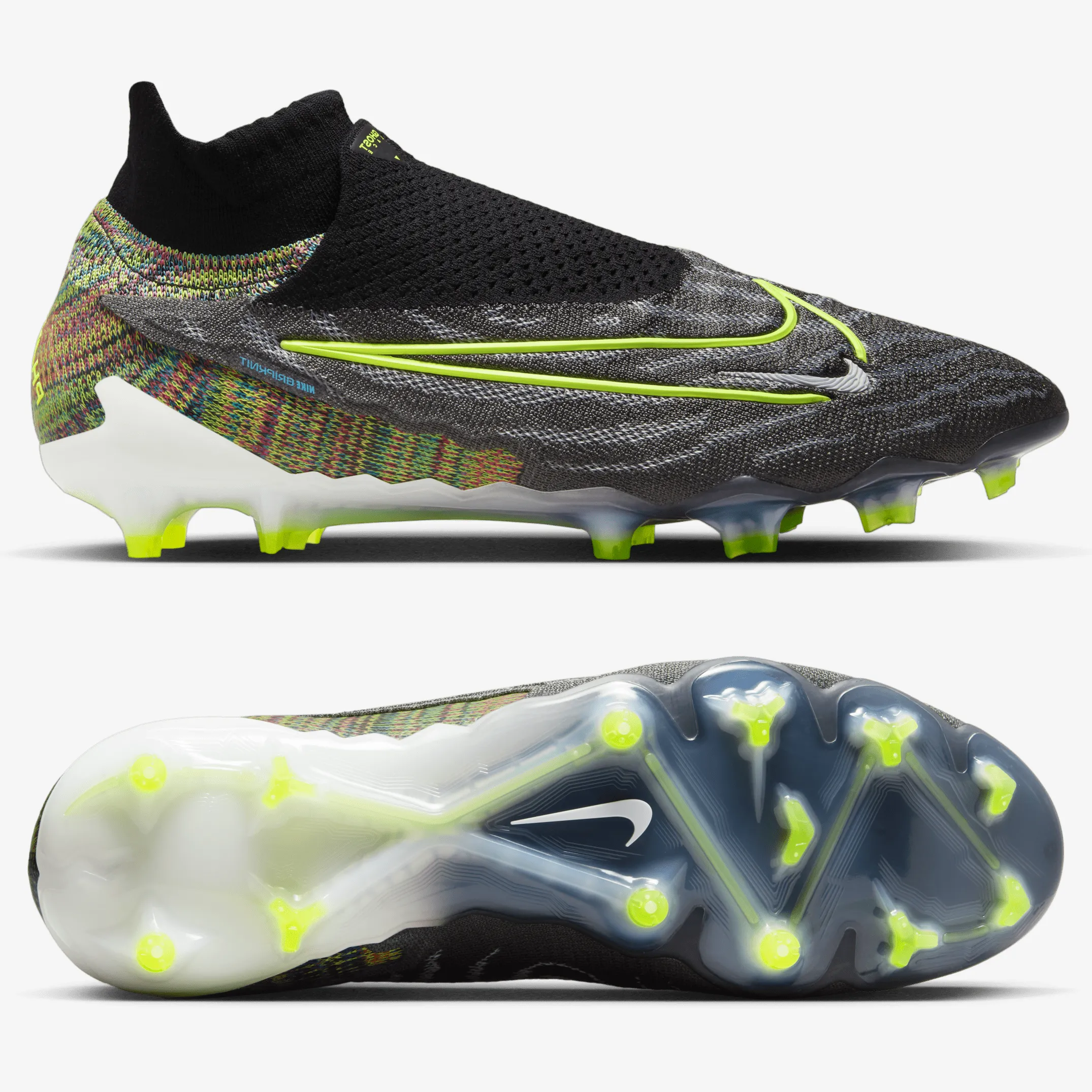 Nike Phantom GX Elite DF Fusion Link FG Mens - Black Reflex Touch