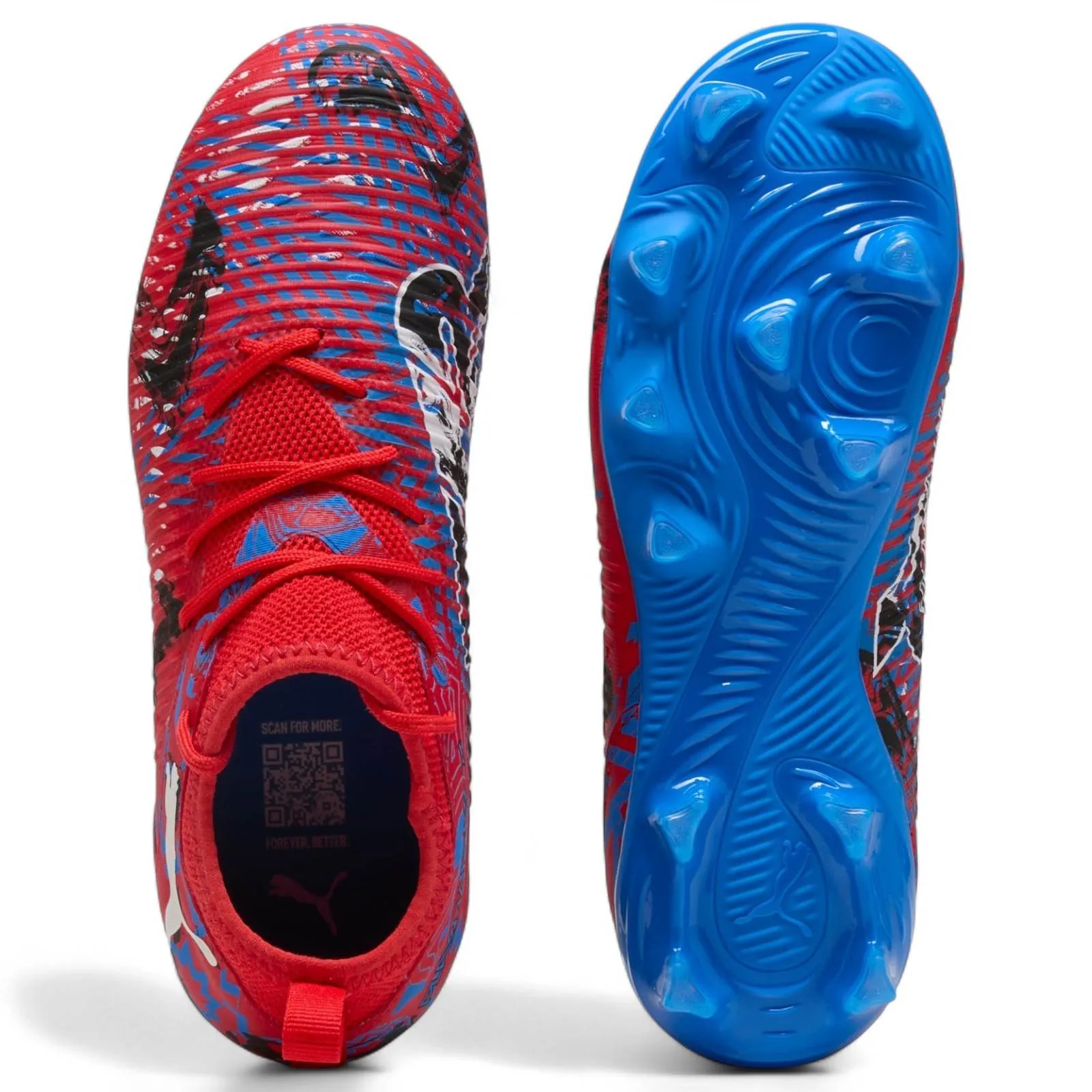 Puma Future 8 Match Playmakers Kids FG Football Boots Final Whistle Ankle Support