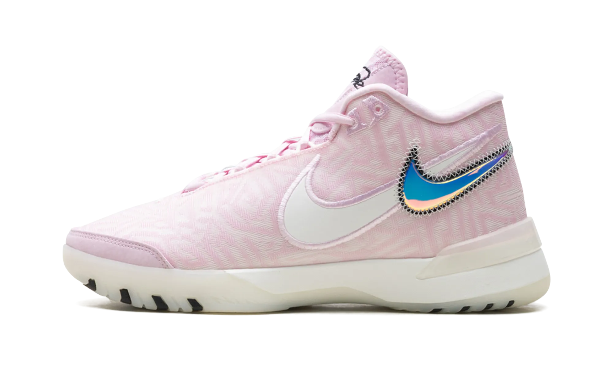 Zoom LeBron NXXT Genisus "Pink Sail" Microperforated Tongue Design