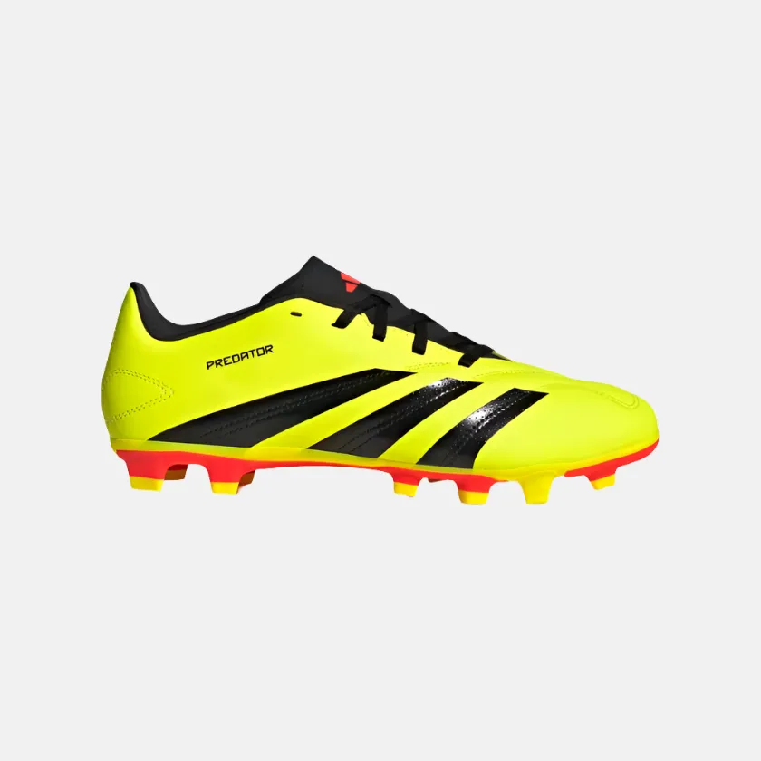 Deep Shade Adidas Predator Club Flexible Ground Unisex Football Shoes -Team Solar Yellow 2/Core Black/Solar Red