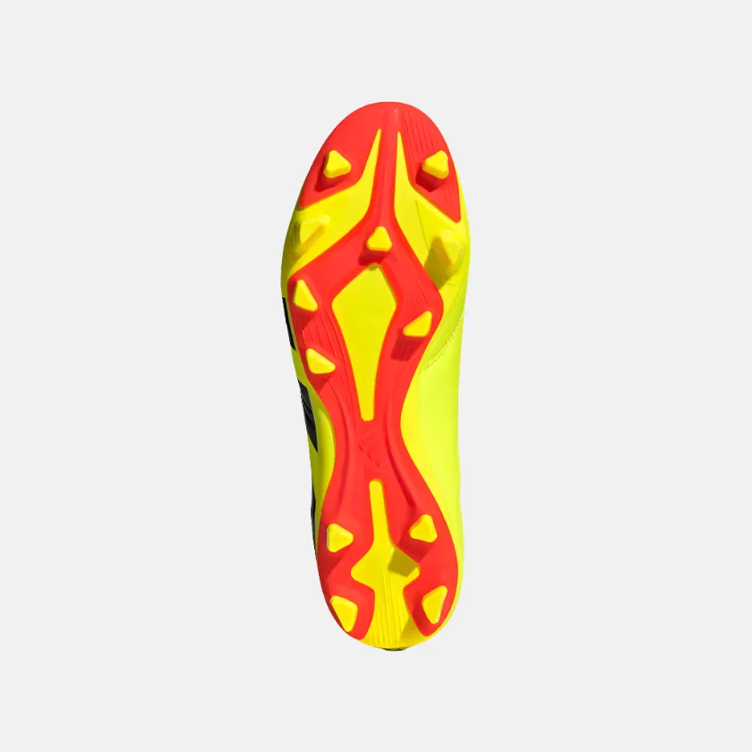 Old School Adidas Predator Club Flexible Ground Unisex Football Shoes -Team Solar Yellow 2/Core Black/Solar Red