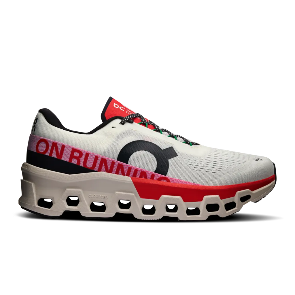 Gradient Density Balanced Cushioning MEN'S CLOUDMONSTER 2 - D - IVORY/SILVER