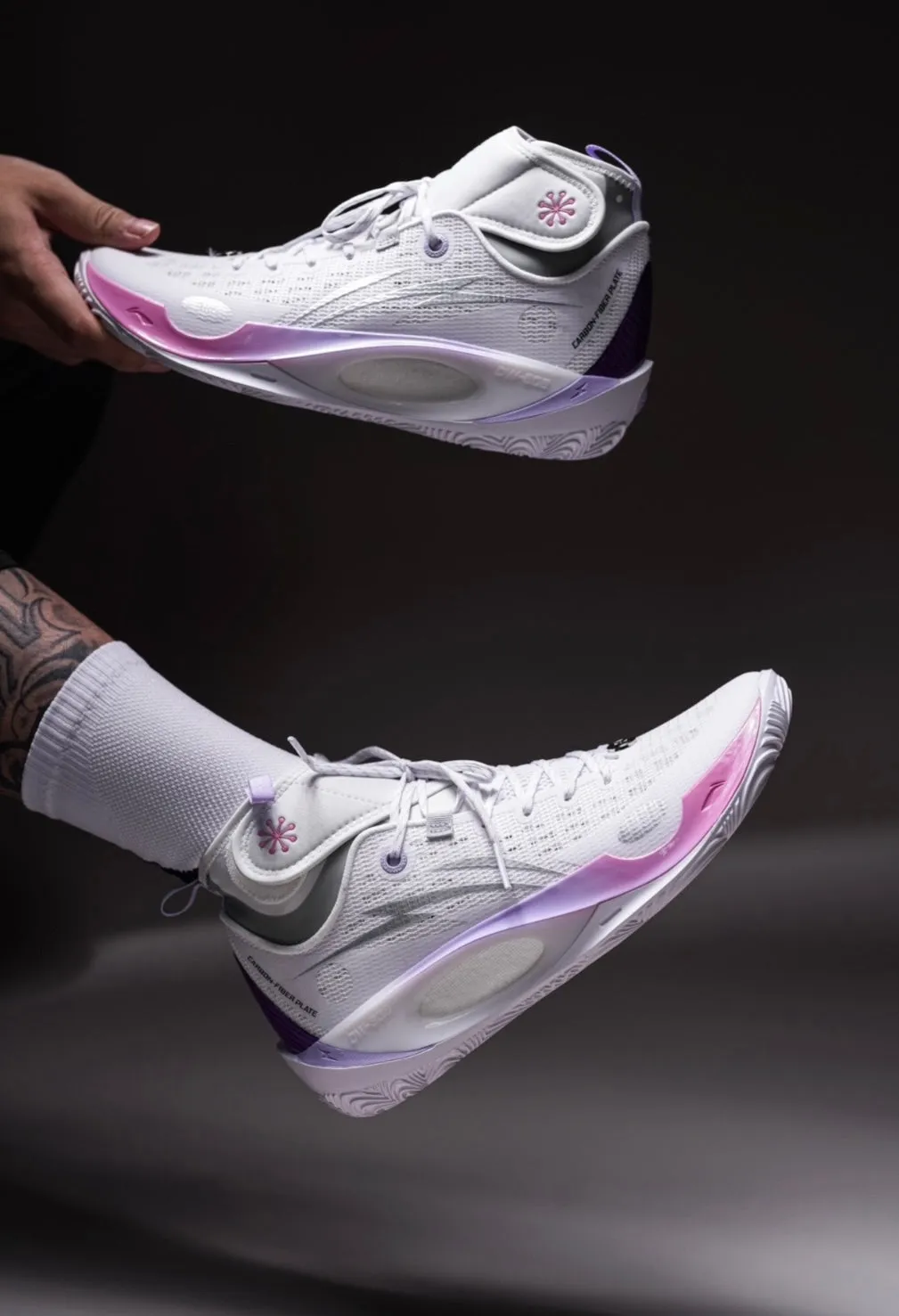 Adaptive Cushioning System Li-Ning Wade 808 V2 Ultra Mid - White/Purple