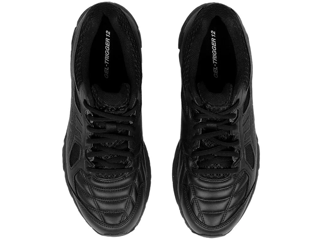 Asics Men'S Gel Trigger 12 Triple Black Running Shoes Day Long Moist Guard