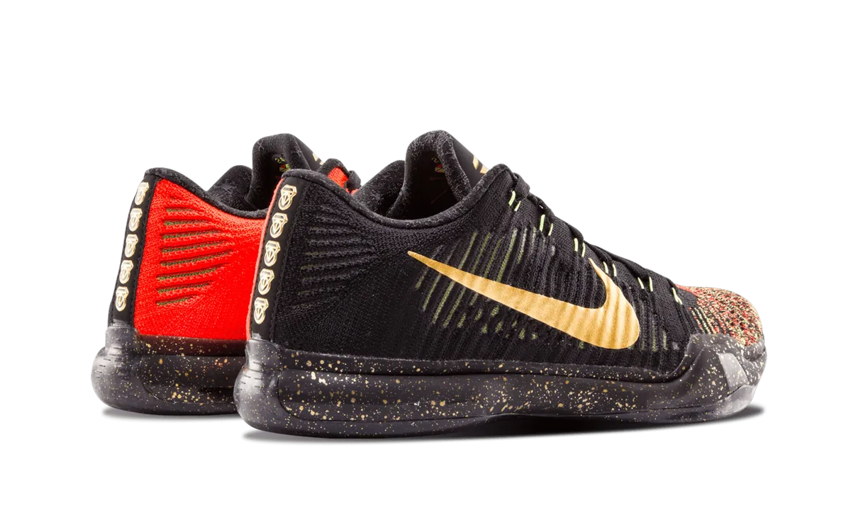 Kobe 10 Elite Low Xmas "Christmas" Durable Synthetic Overlay Quick Drying