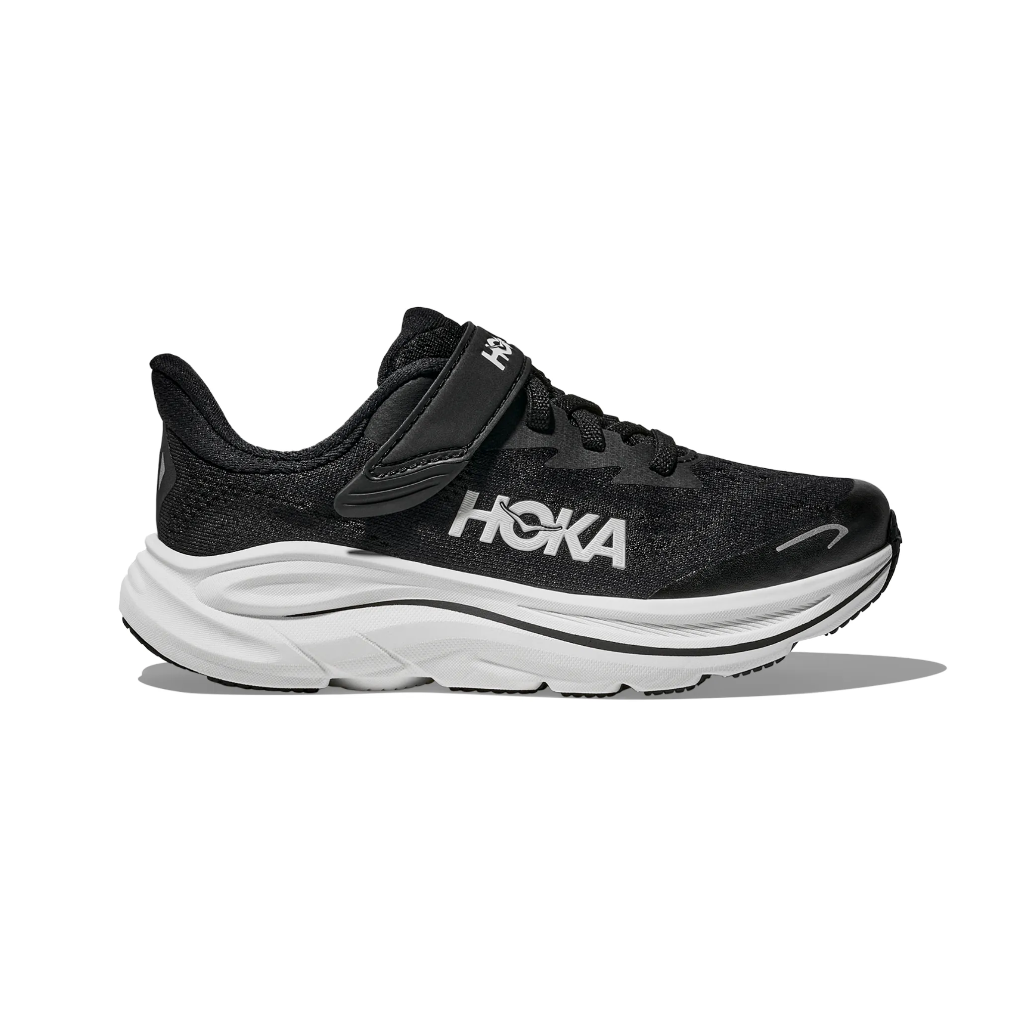 Upgraded flexibility Gradient Compression KID'S CLIFTON 10 LITTLE KIDS - BLACK/WHITE