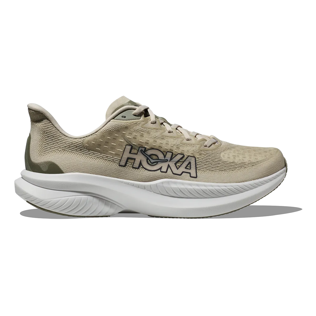 Hoka Mach 6 - Oat Milk - Barley Arch Support Technology Traction Optimized
