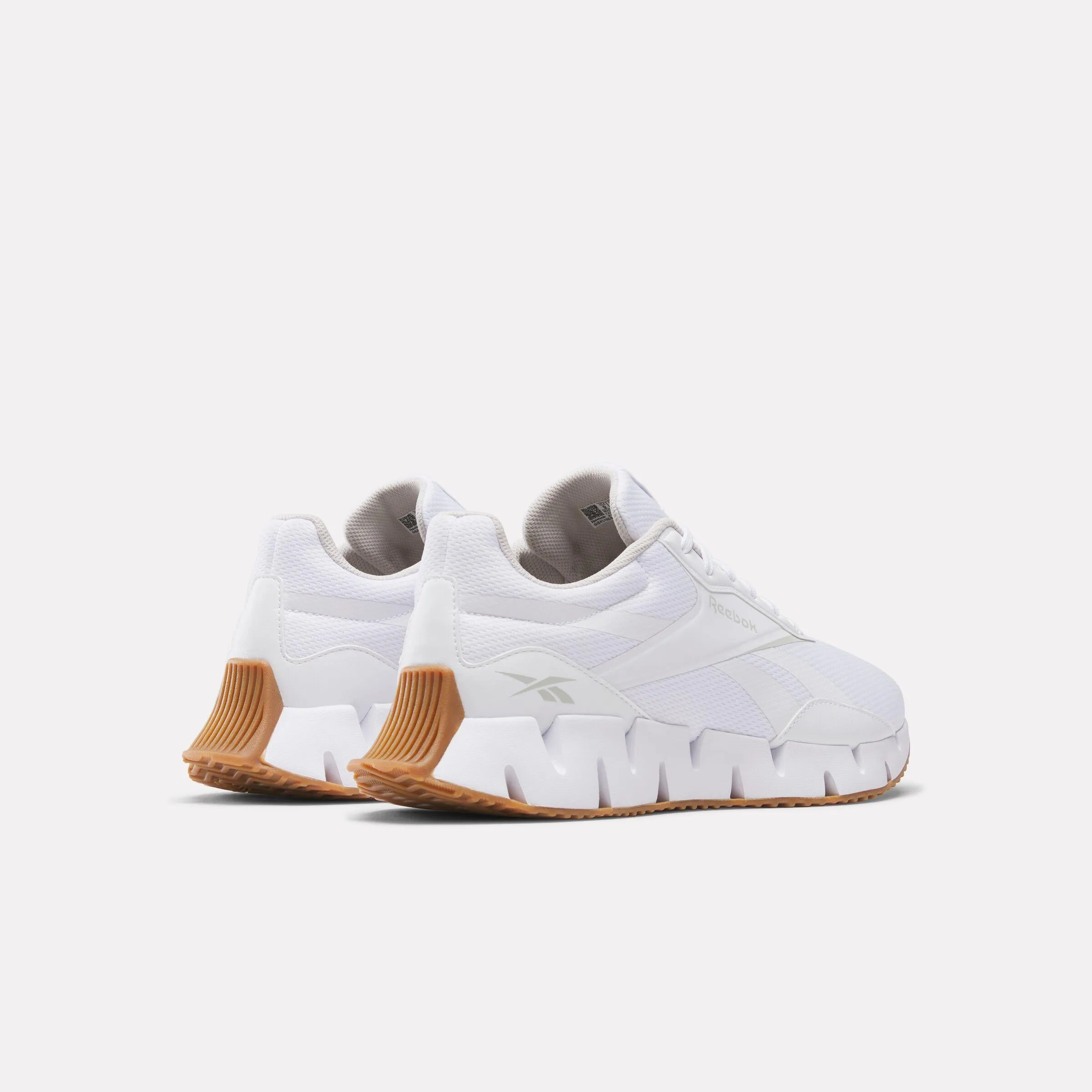 Reebok Footwear Men Zig Dynamica STR Shoes WHITE/WHITE/WHITE Bright Color discounted shoes