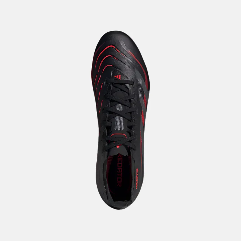 Stable Adidas Predator League Firm Multi-Ground Unisex Football Shoes -Core Black/Grey Four/Lucid Red