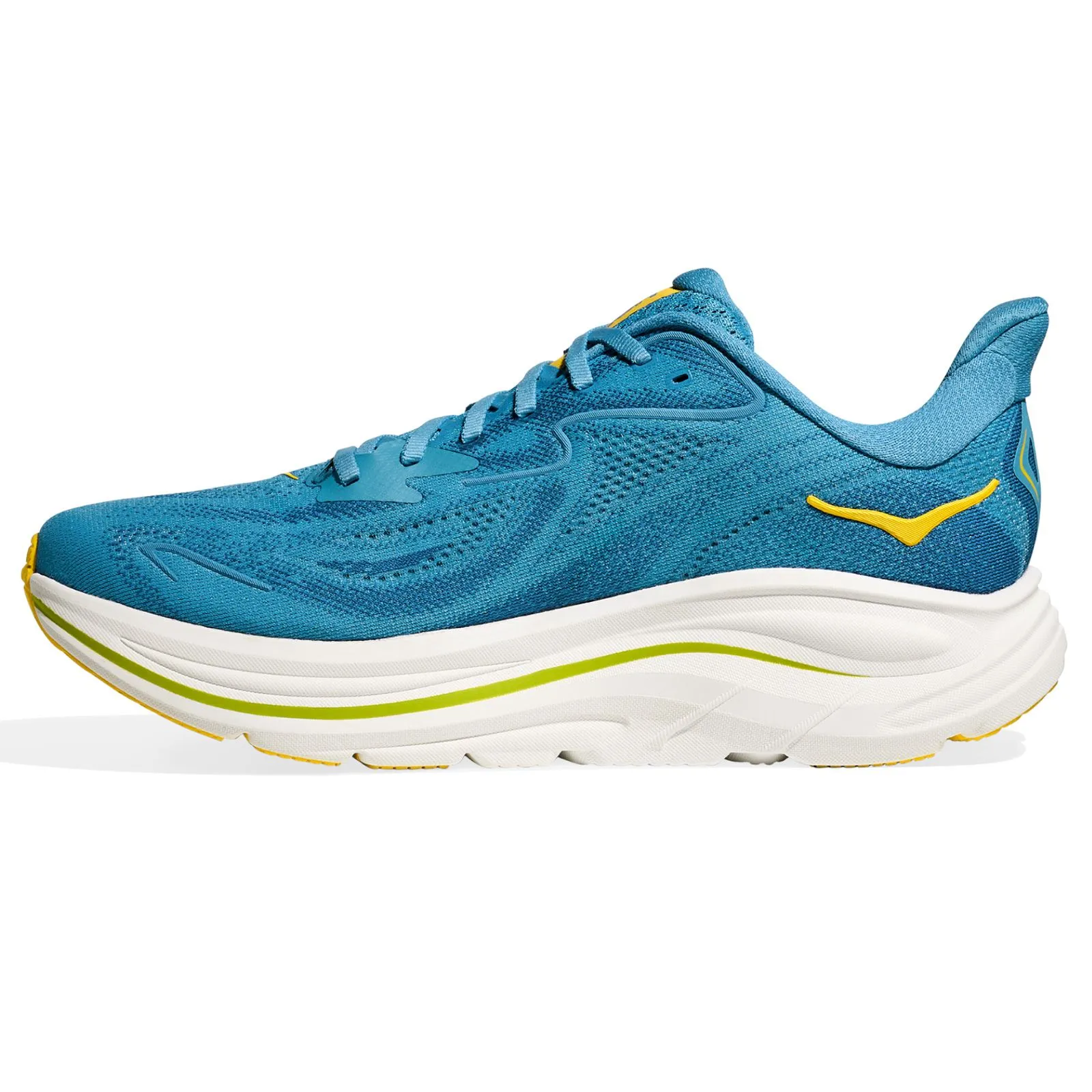 HOKA Mens CLIFTON 10 Running Shoes Casual Fit Adaptive Cushioning System