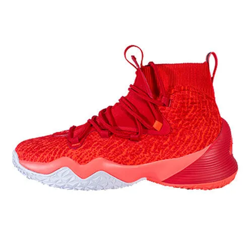 Peak Men Basketball Shoes High-Top Sneakers Actual Combat Red Kevlar Reinforced Thread Dual Density Midsole