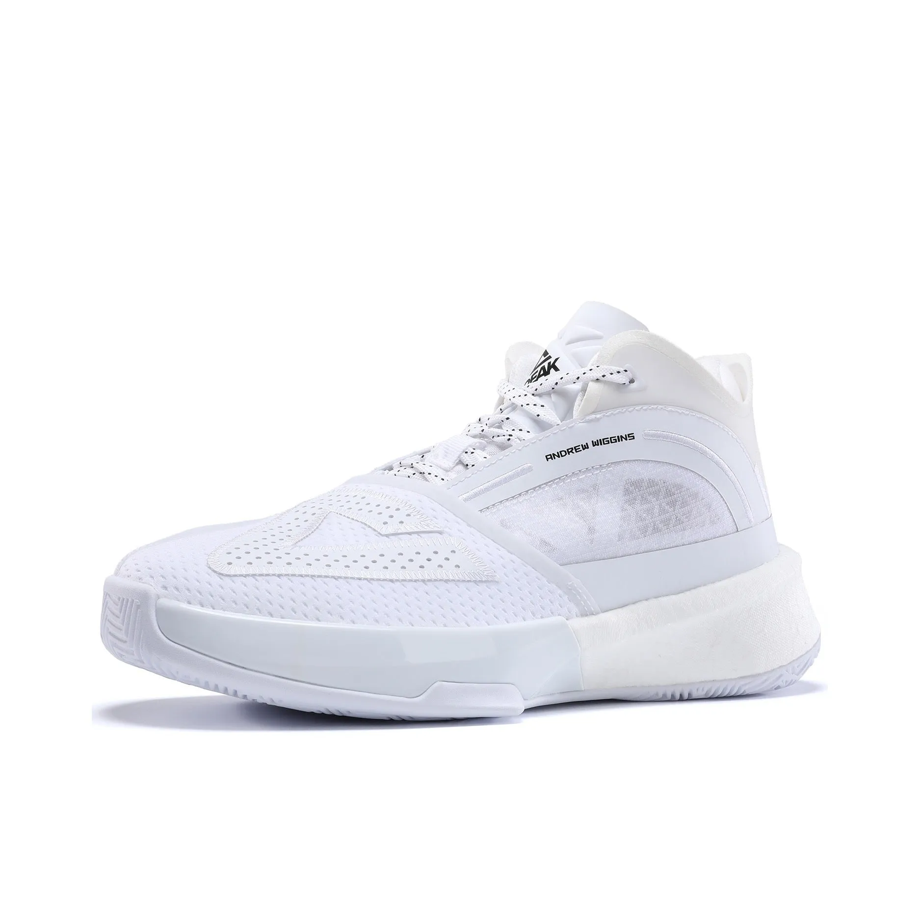 Peak Andrew Wiggins Big Triangle 1.0 - White Durable Construction Anti Fatigue Footbed