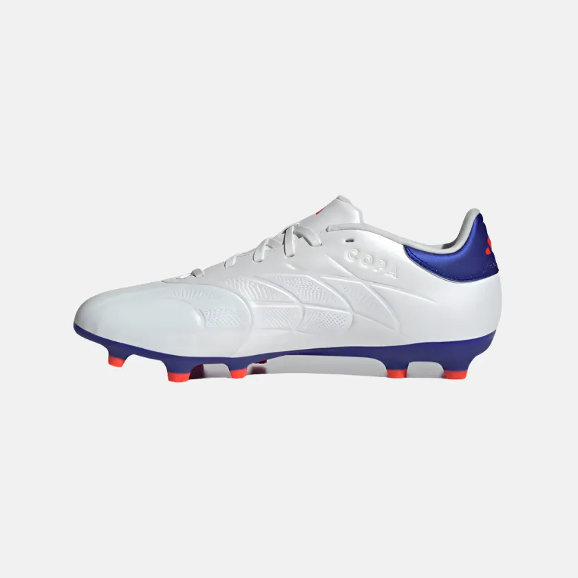 Adidas Copa Pure 2 League Firm Ground Unisex Football Shoes -Cloud White/Lucid Blue/Solar Red Icon Edge Balance Core