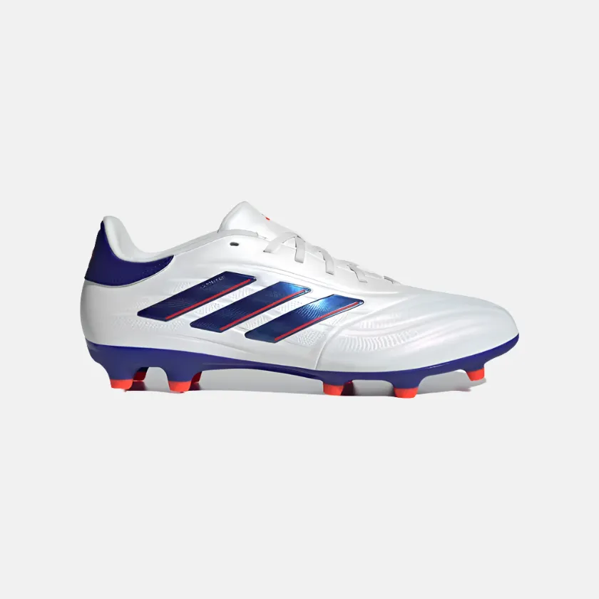Resort Mood Daily Comfort Adidas Copa Pure 2 League Firm Ground Unisex Football Shoes -Cloud White/Lucid Blue/Solar Red