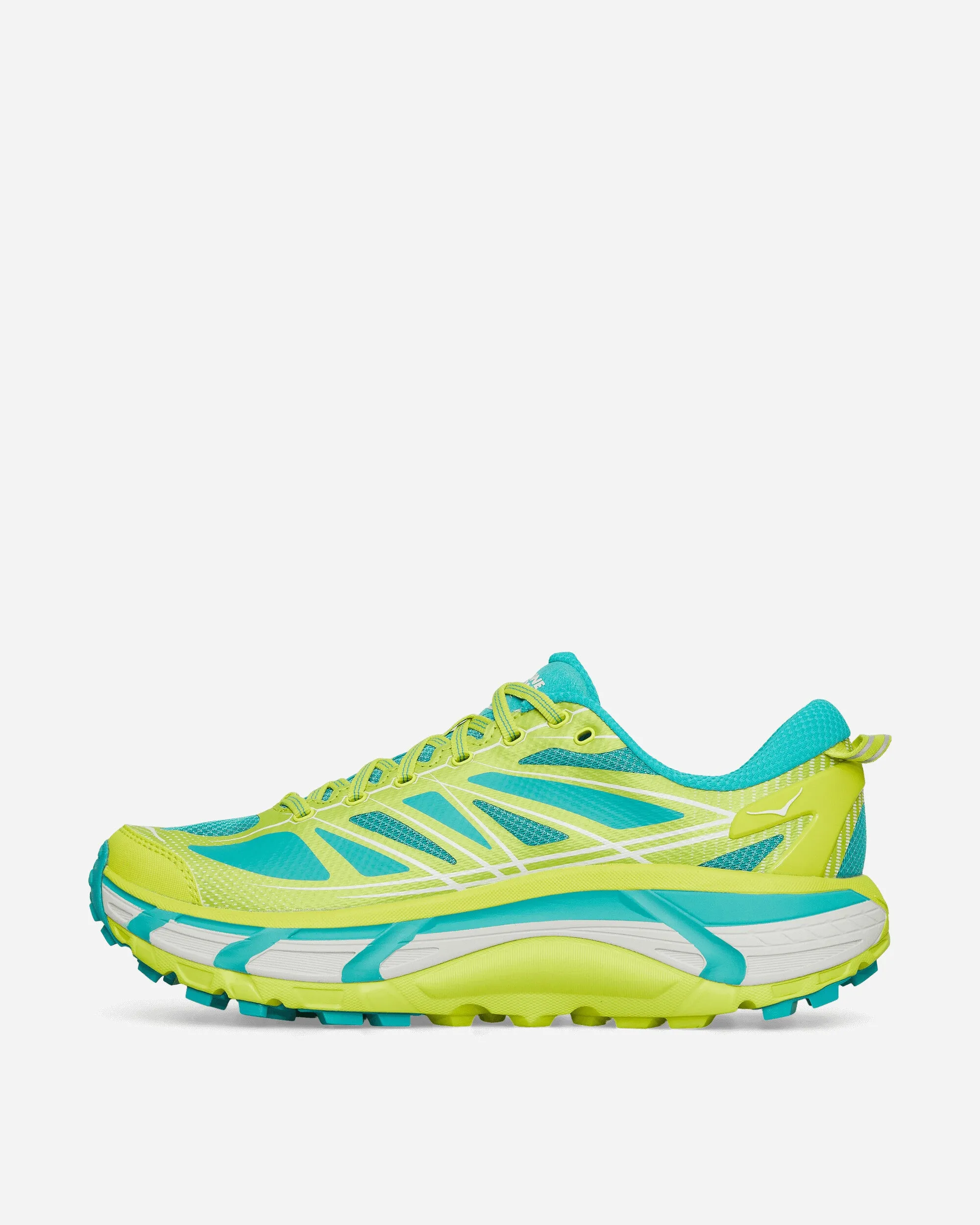 Cushioned Midsole Design Mafate Speed 2 Sneakers Hoka Citrus / Electric Aqua