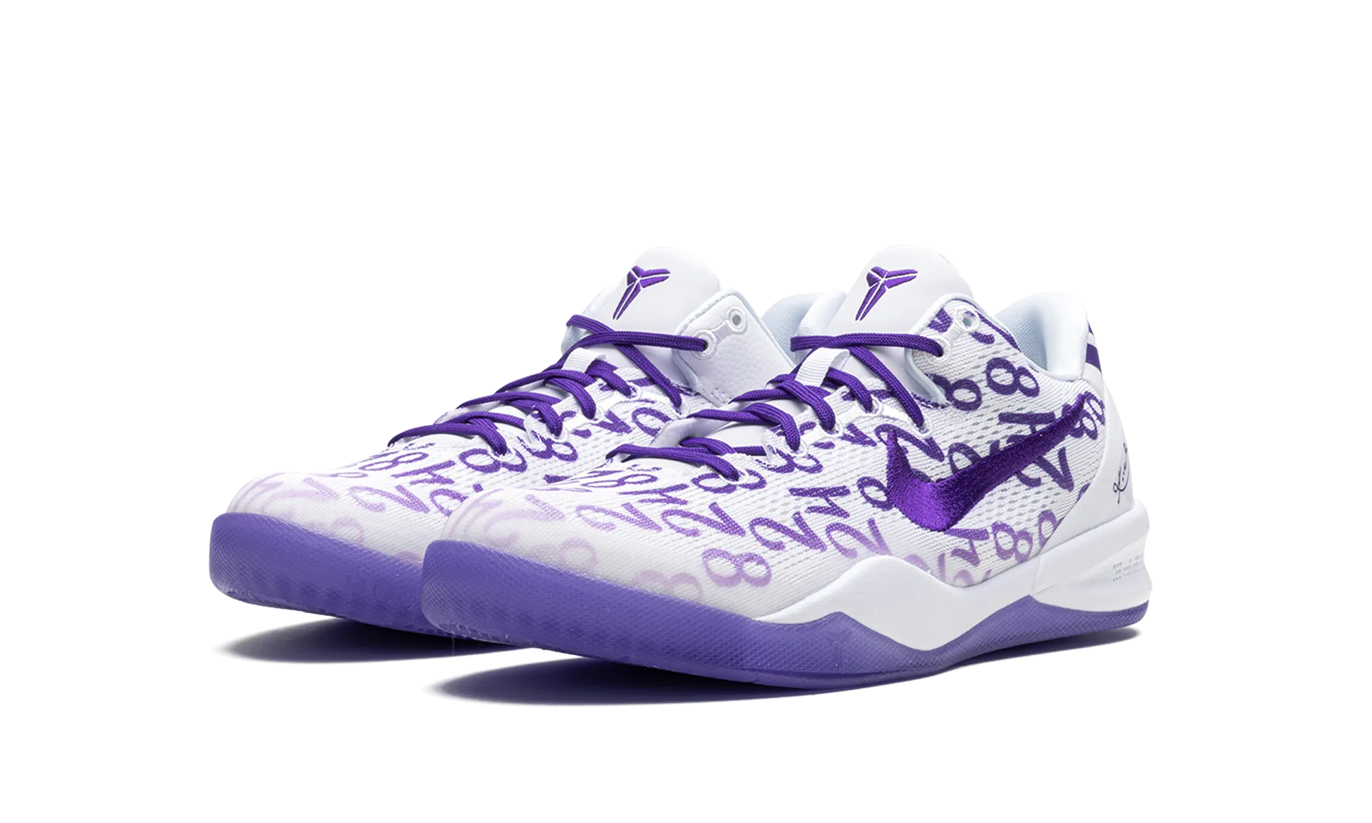 Nike Kobe 8 Protro GS "Court Purple" Multi Density Foam Elastic Gaiter Collar