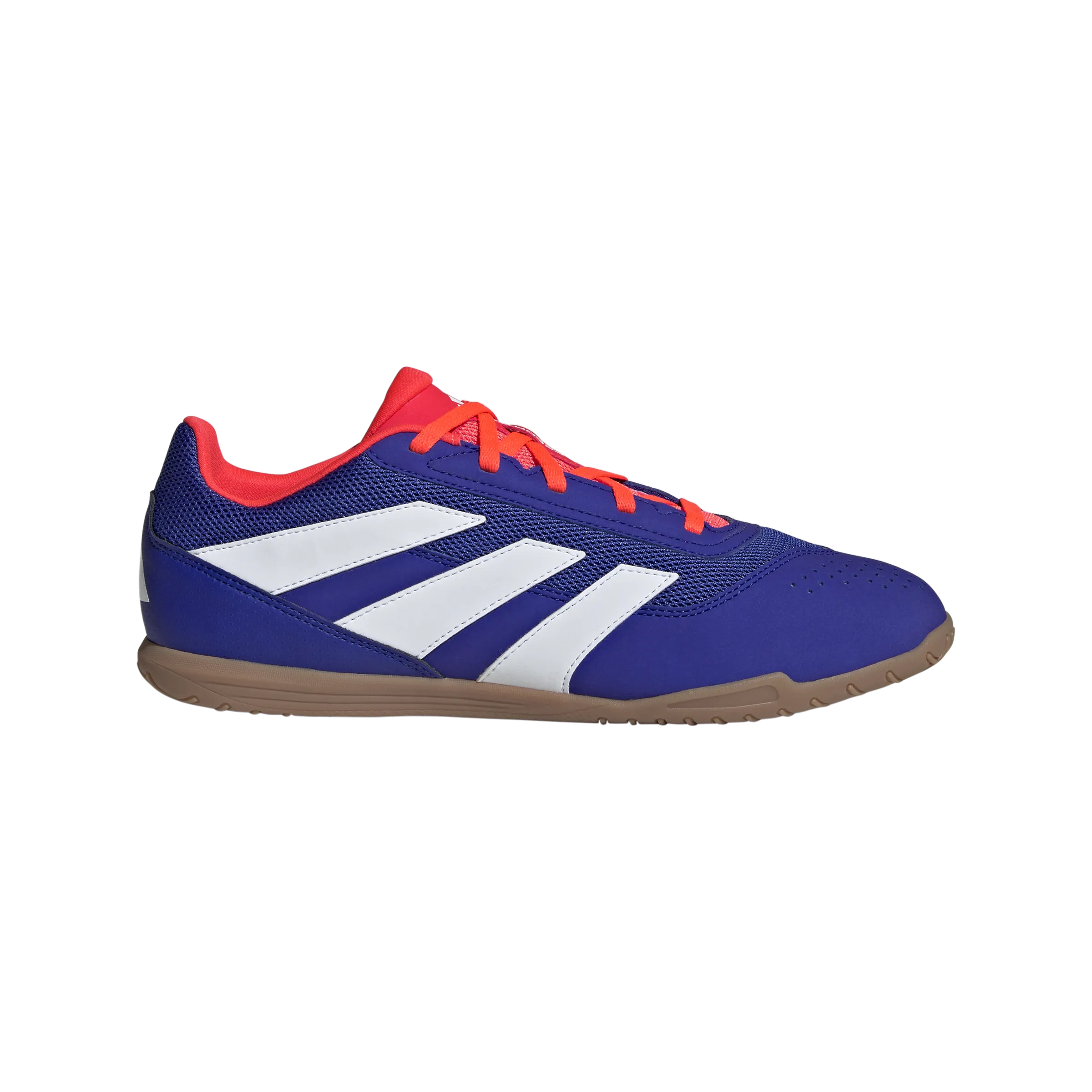 adidas Predator Club Indoor Sala Soccer Shoes | Lucid Blue-Cloud White | Men's Zone Focus Wet Play
