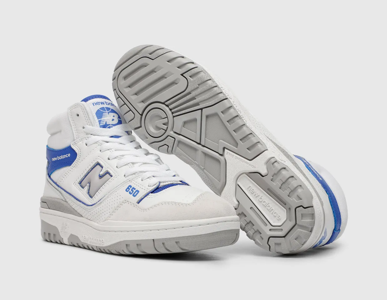 New Balance BB650RWI White / Marine Blue Adaptive Fit