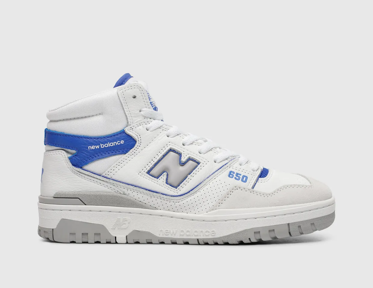 New Balance BB650RWI White / Marine Blue Adjustable Lace System