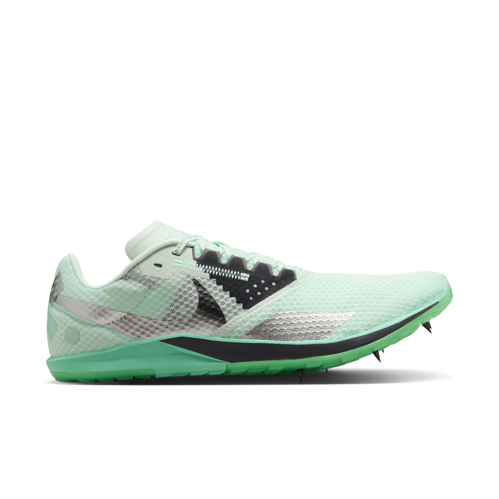 leg strength luxury - feel ZOOM RIVAL XC 6 - 300 BARELY GREEN/METALLIC SILVER-GREEN GLOW