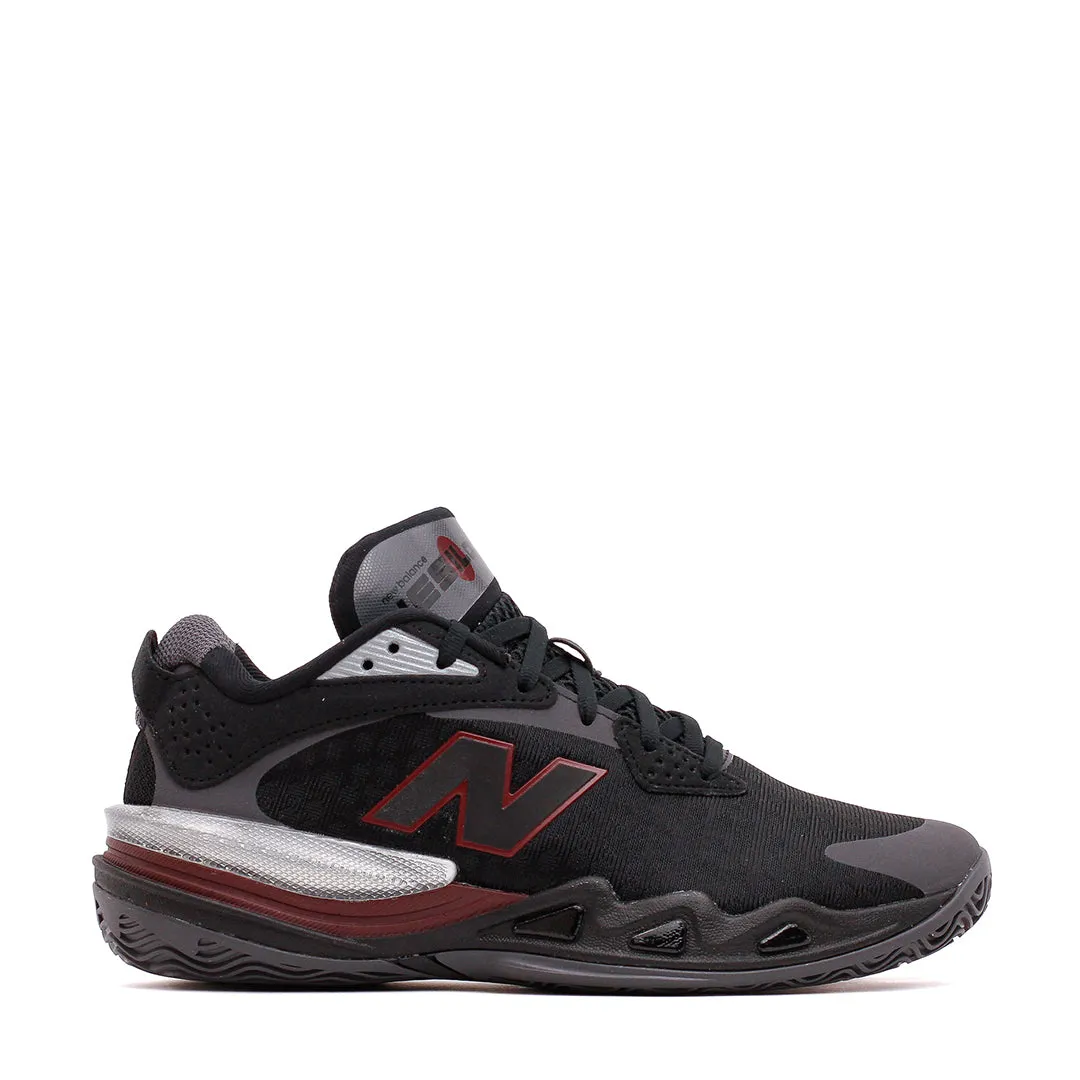 New Balance Basketball Unisex Hesi Low v2 Black Crimson BBHSLMT2 Textured Insole Extended Heel Support