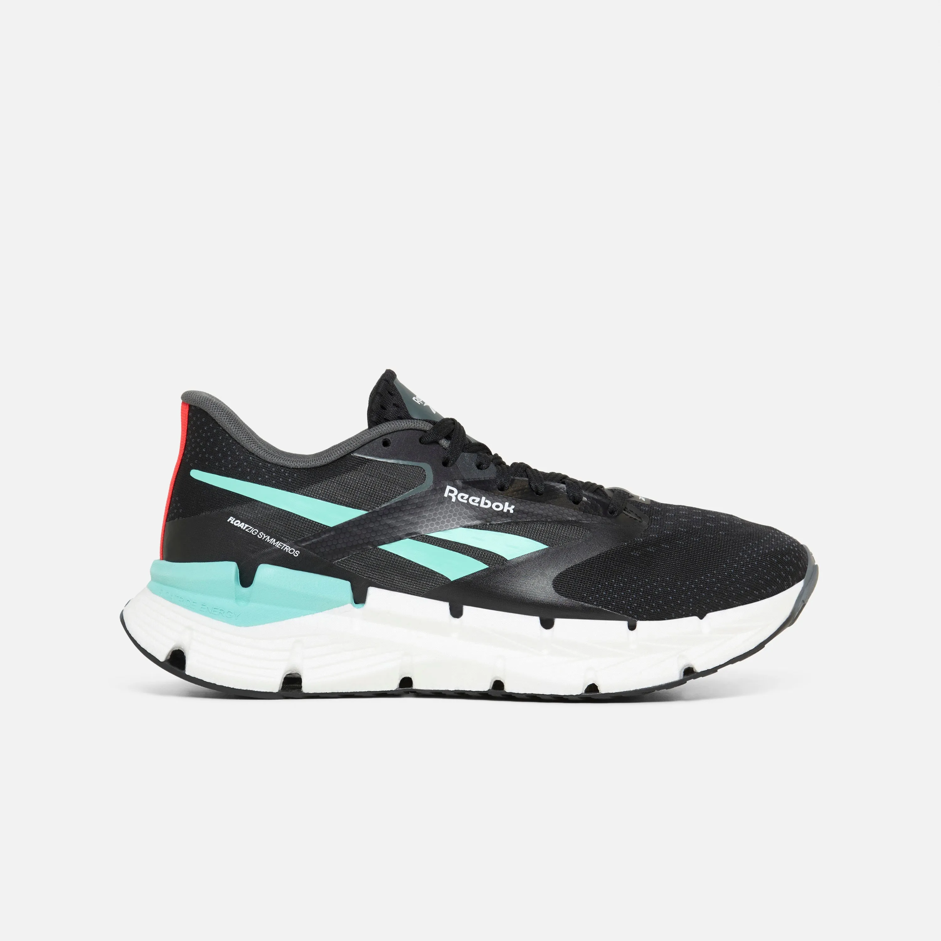 low - arch all - weather - use shoes Floatzig Symmetros Black/White/Ai Aqua