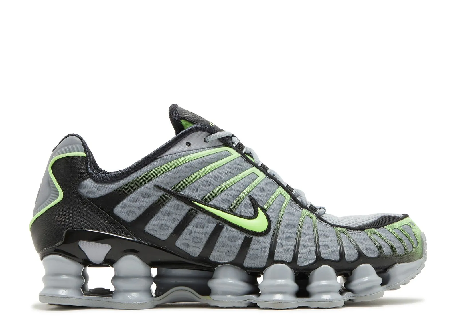 Nike Shox TL Wolf Grey Lime Blast Lightweight Mesh age - appropriate shoes