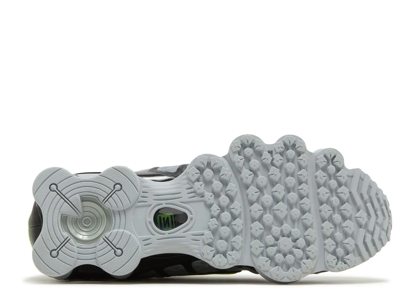 EVA - midsole marathoning shoes Nike Shox TL Wolf Grey Lime Blast