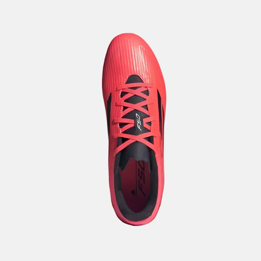Adidas F50 Club FXG Unisex Football Shoes -Turbo/Aurbla/Platinmet Adjustable Straps