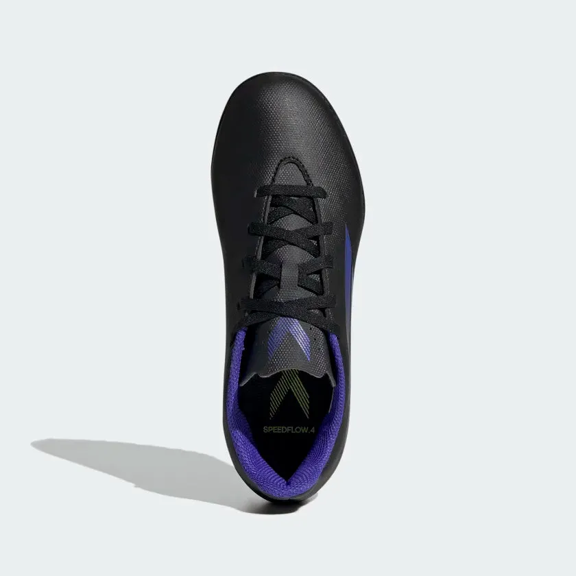 Urban Sleek Rain Guard Adidas X Speedflow.4 Turf Football Kids Shoe -Black