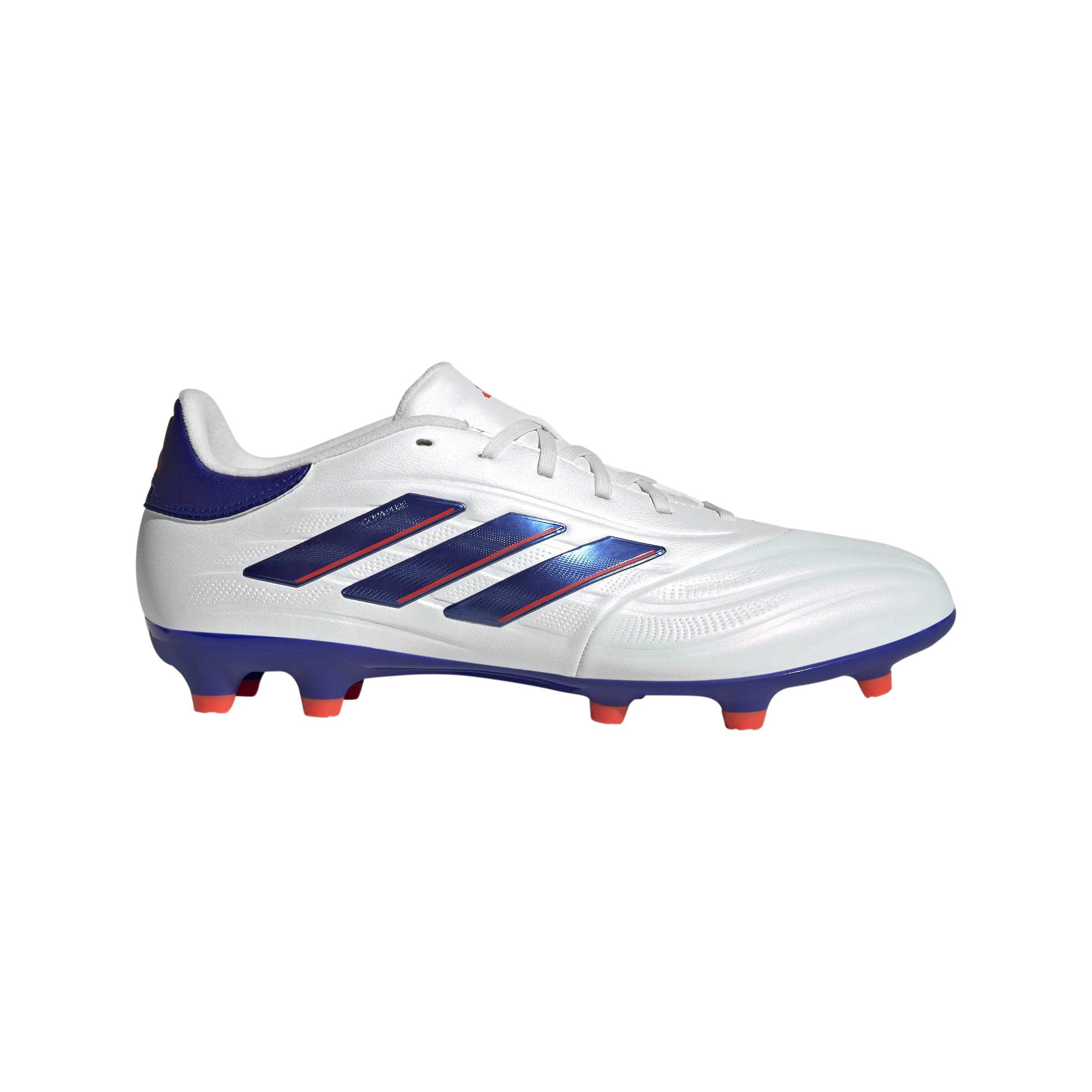 adidas Copa Pure 2 League Firm Ground Boots | Cloud White-Lucid Blue-Solar Red | Men's Ground Force