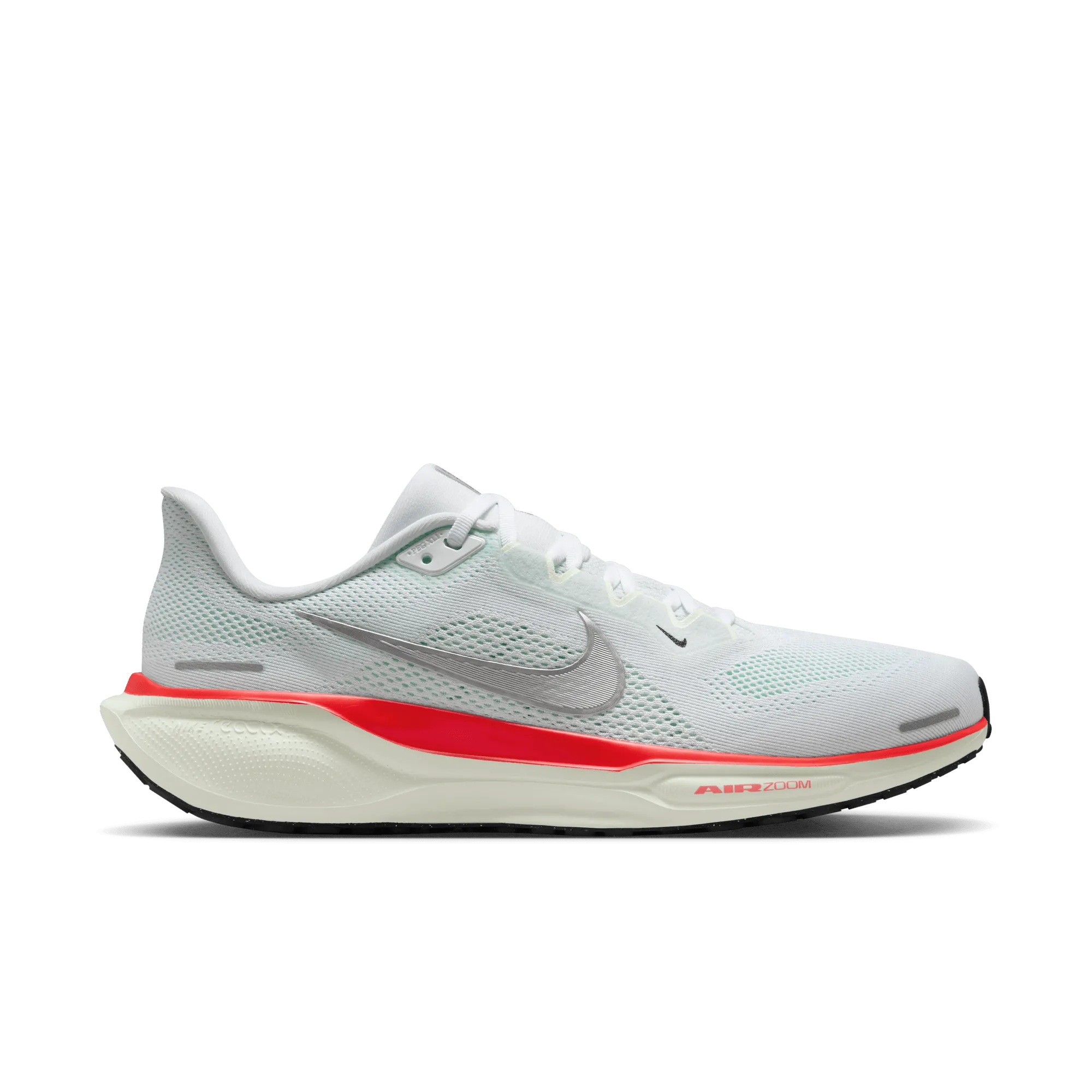 Adult MEN'S PEGASUS 41 - D - 115 WHITE/METALLIC SILVER-BARELY GREEN