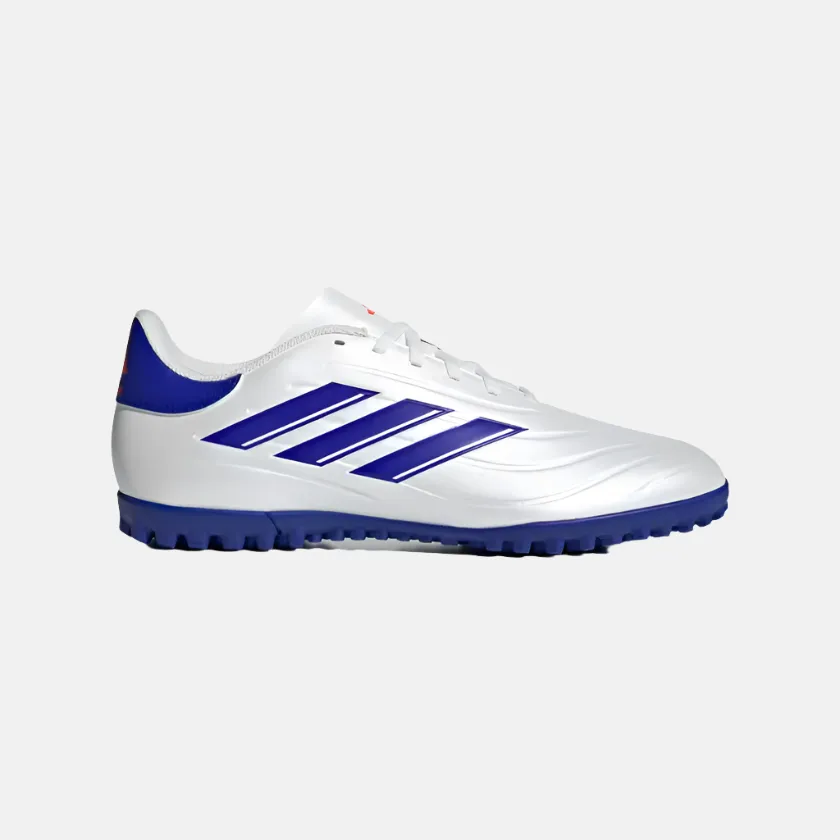 Anti Odor Storm Proof Adidas Copa Pure 2 Club Unisex Turf Football Shoes - Cloud White/Lucid Blue/Solar Red