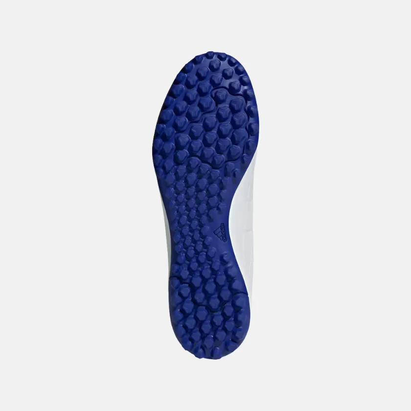 Light Core Reinforced Seams Adidas Copa Pure 2 Club Unisex Turf Football Shoes - Cloud White/Lucid Blue/Solar Red