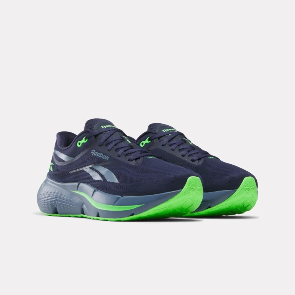 Reebok Footwear Men Zignition Running Shoes VECTOR NAVY/SHADOW/SOLAR LIME ultramarathon running Reinforced Soles