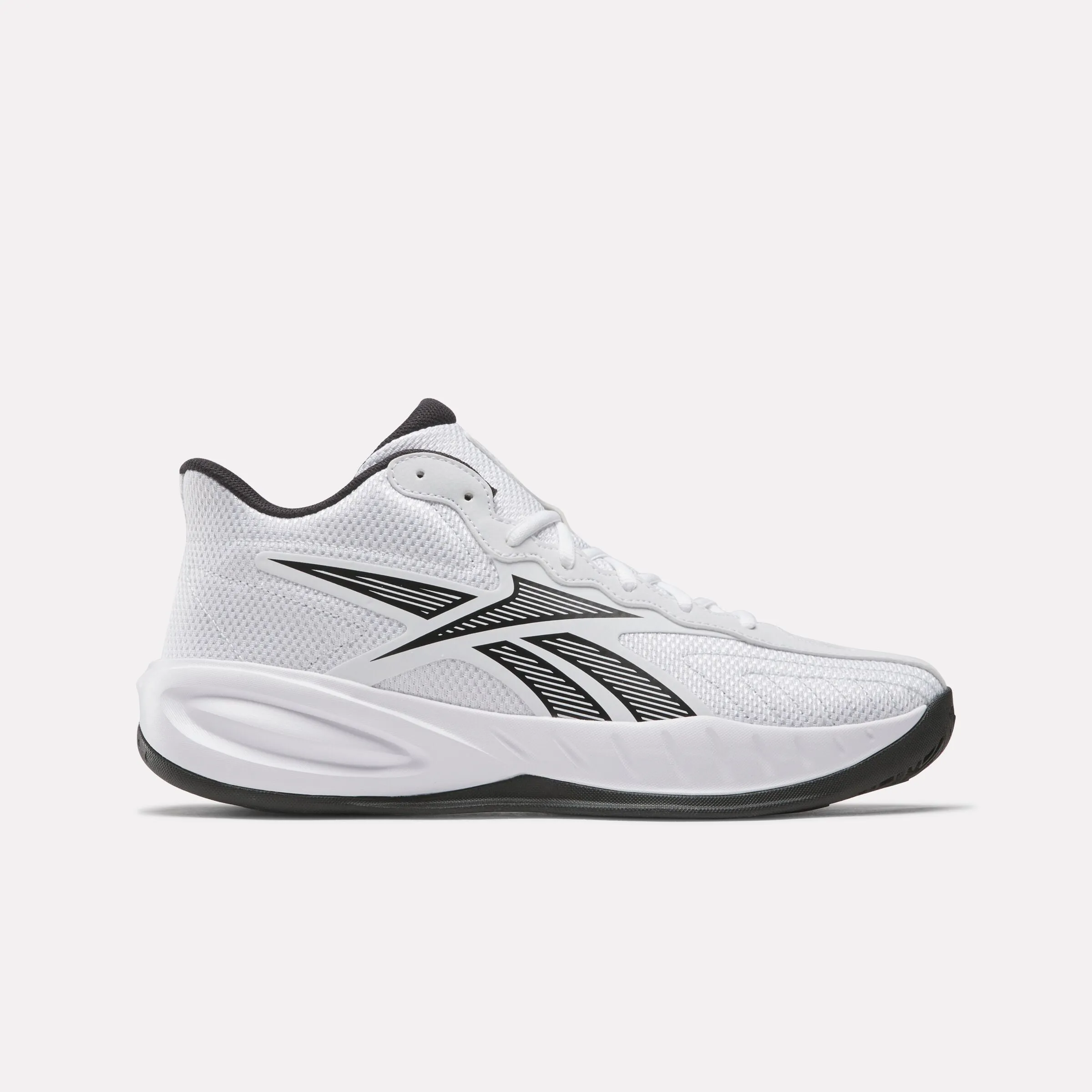 Reebok Press White/Black/Grey Gloss Finish Early Jog