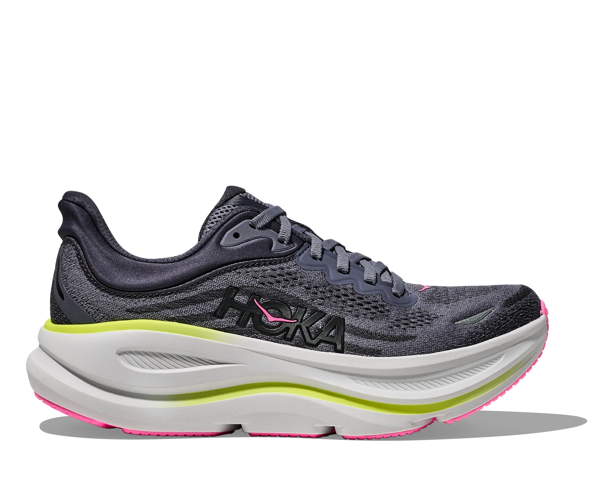Sustainable Footwear Technology Daily Motion WOMEN'S BONDI 9 - B - CHARCOAL GREY/GREY SKIES