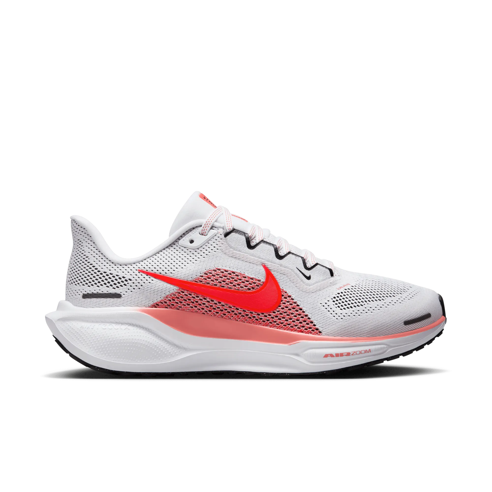 WOMEN'S PEGASUS 41 - B - 109 WHITE/BRIGHT CRIMSON textured - lining shoes motion - control - optimized shoes