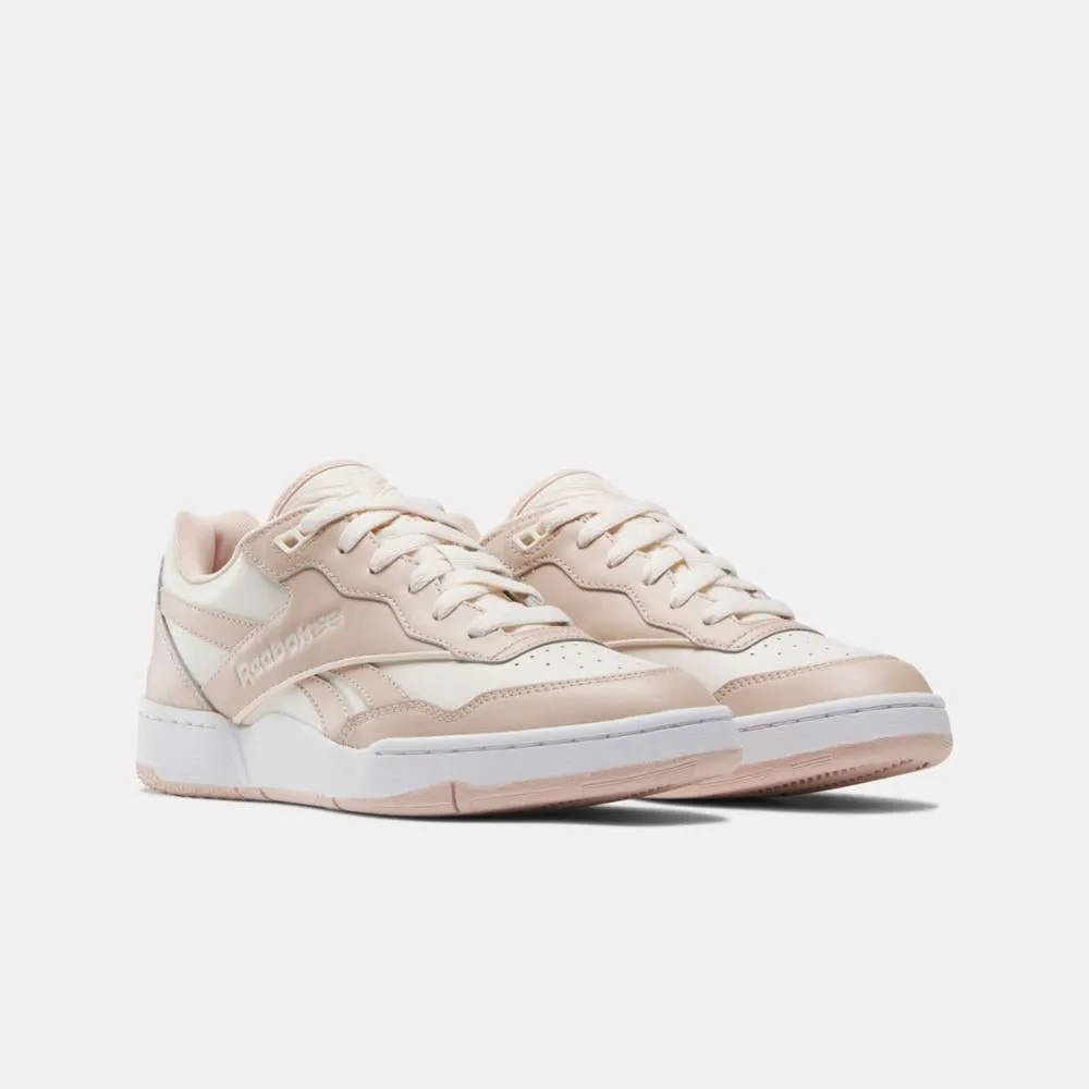 Long Walk Reebok Footwear Women BB 4000 II Basketball Shoes PINSTU/BLUSH/FTWWHT