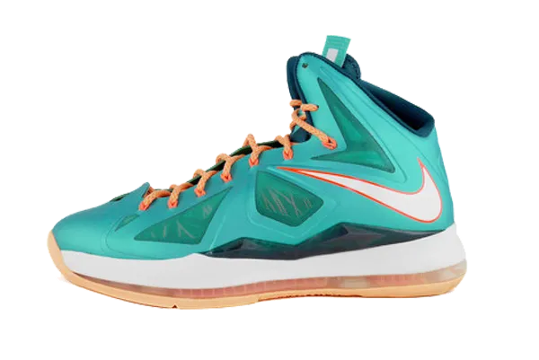 cushioning technology Textured Grip Surface Nike Lebron 10 "Miami Dolphins"